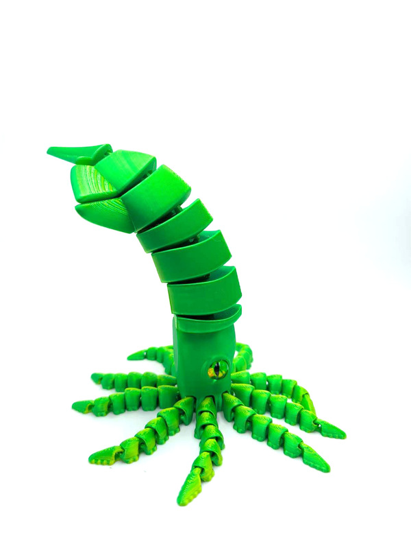 热销3d打印创意夜光哑光乌贼可活动关节潮玩模型摆件解压小玩具|undefined