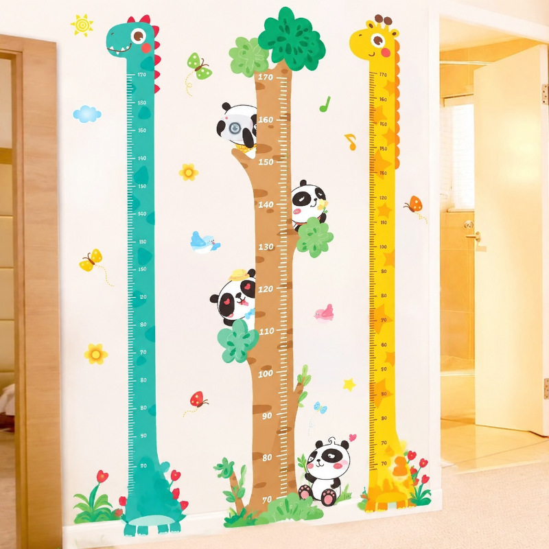 Cartoon Baby Height Sticker Measuring Height Ruler Wall Sticker Removable Height Sticker Children's Room Decoration Cartoon Baby Height Sticker Measuring Height Ruler Wall Sticker Removable Height Sticker Children's Room Decoration