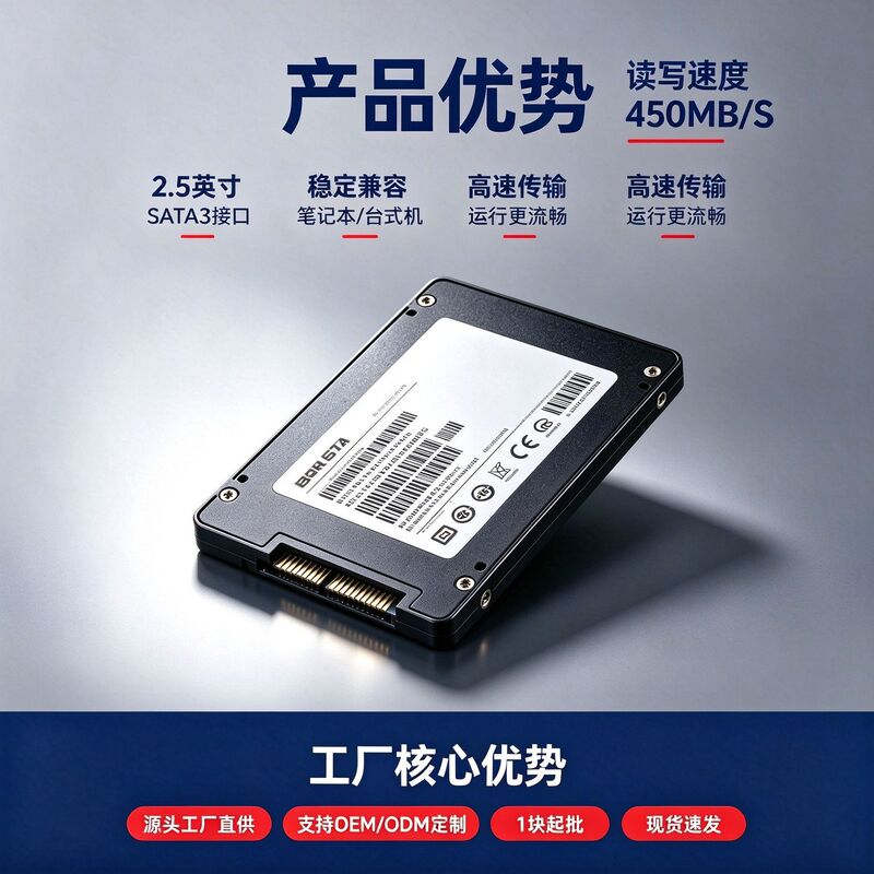 Source Factory 2.5inch Sata3 Solid State Drive 120G/256G/512G/1T Desktop and Laptop Upgrade