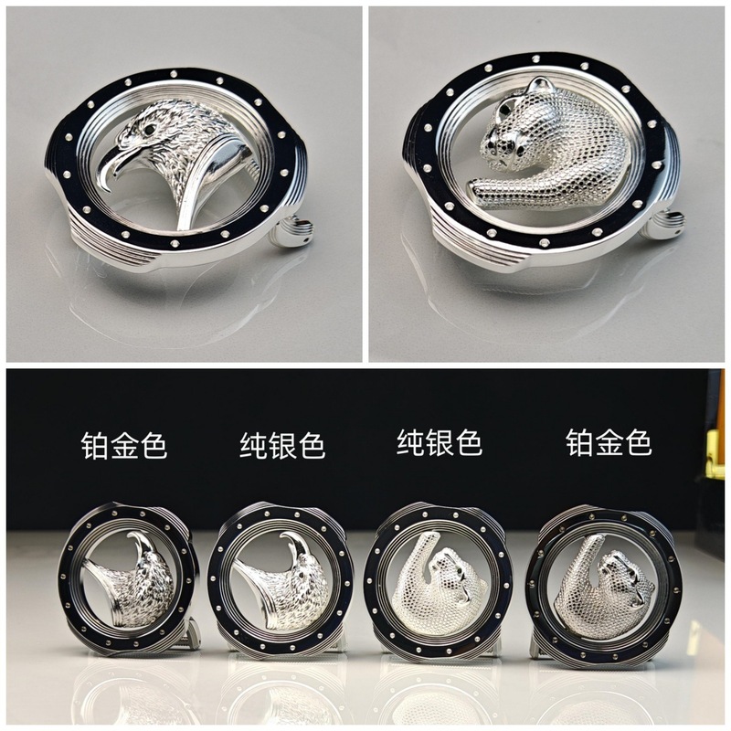 ヒョウヘッドイーグルスムーズバックルベルトバックルインナーウェア若者ファッションベルト卸売単品販売新しいライト高級メンズ|undefined