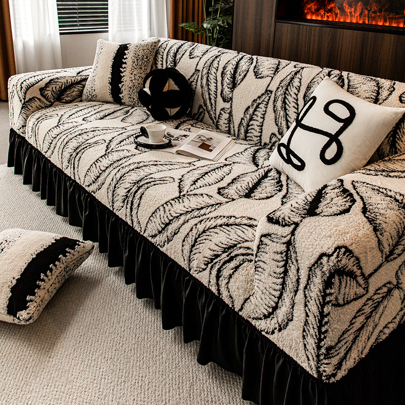 Sopa de otoño con hojas de falda - blanco