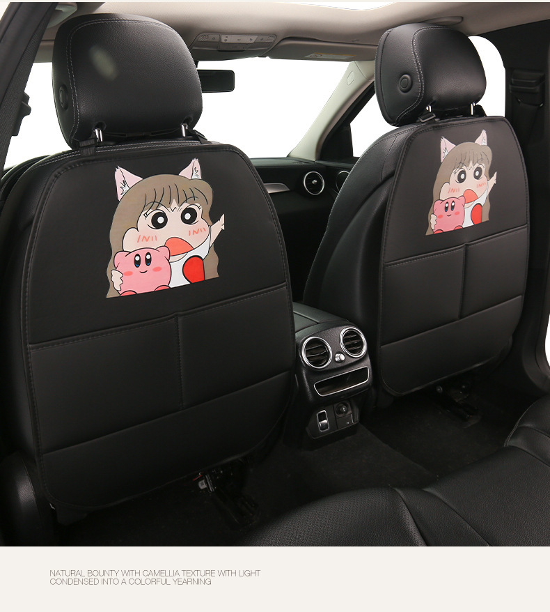 Car Seat Back Anti-Kick Pad, Children's Cartoon Protective Pad, Anti-Dirt Protective Pad for Car Interior, Rear Seat Anti-Kick and Anti-Wear Pad