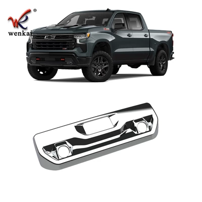 Suitable for Chevrolet 22-25 Sorode Silverado modified trunk tail door handle decorative frame (Other Automotive Exterior Supplies) - electroplated-mirror