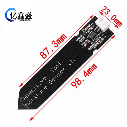 Capacitive Soil Moisture Sensor Module, Corrosion-Resistant, Wide Voltage Line 3.3-5.5V, Corrosion-Resistant