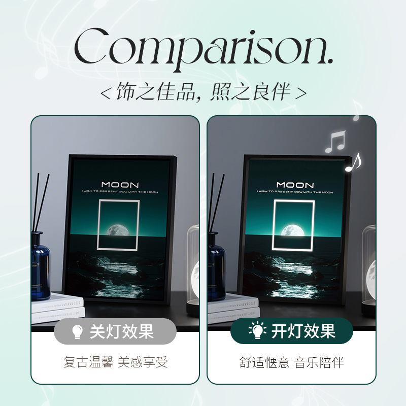 轻奢风星空音乐相框入户玄关创意装饰挂画客厅高级感艺术装饰画|undefined