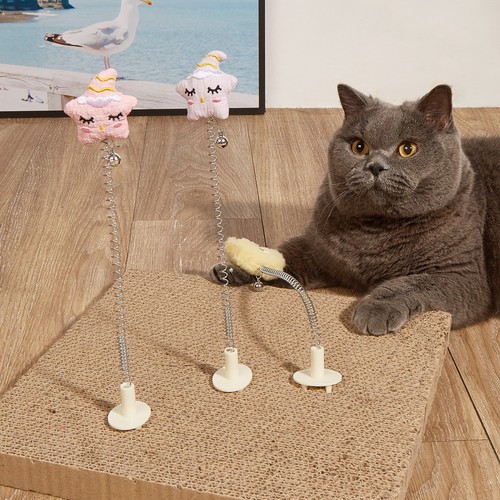 Summary of New Amazon Cat Scratch Poles with Vibrating Toys, Multiple Styles, Self-Having, Entertaining Cat Toys Wholesale