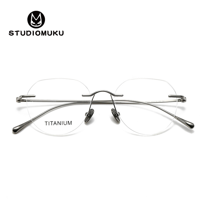 Gafas de madera STUDIOMUKU Gafas sin montura que los jóvenes contemporáneos adoran tanto a hombres como a mujeres
