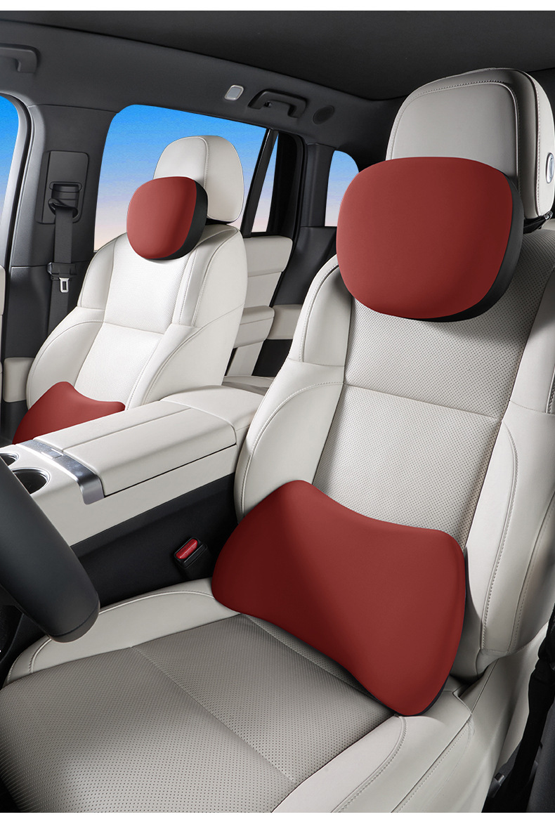 Car Electric Massage Lumbar Support Cushion with Heating for Long Sitting in the Car