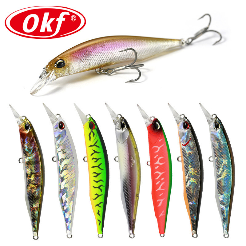 Suspending Minnow Lures Hard Plastic Baits Fresh Water Bass Swimbait Tackle Gear