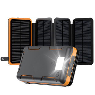 Cross-border new solar mobile power 25000 mA large-capacity charging treasure fast charging outdoor power explosions