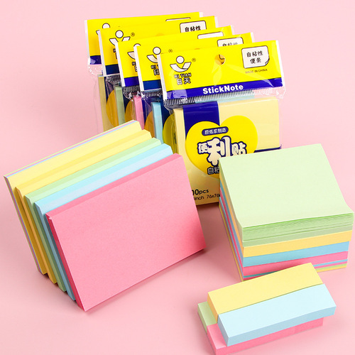 Ritian colorful sticky notes students creative tearable index stickers note paper stationery supplies love note pad wholesale