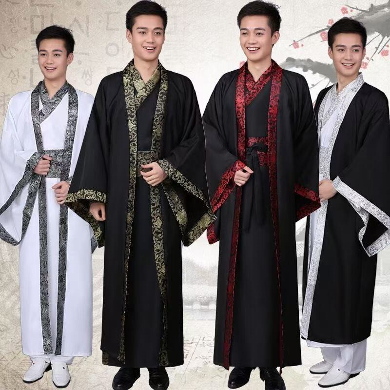 Ancient Costume, Male Hanfu, Scholar's Straight Robe, Large Cape, Tang Suit, Qin Dynasty, Spring and Autumn Period, Warring States Period, Three Kingdoms Period, Official Uniform, Han Dynasty, Minister, Ancient Ancient Costume, Male Hanfu, Scholar's Straight Robe, Large Cape, Tang Suit, Qin Dynasty, Spring and Autumn Period, Warring States Period, Three Kingdoms Period, Official Uniform, Han Dynasty, Minister, Ancient