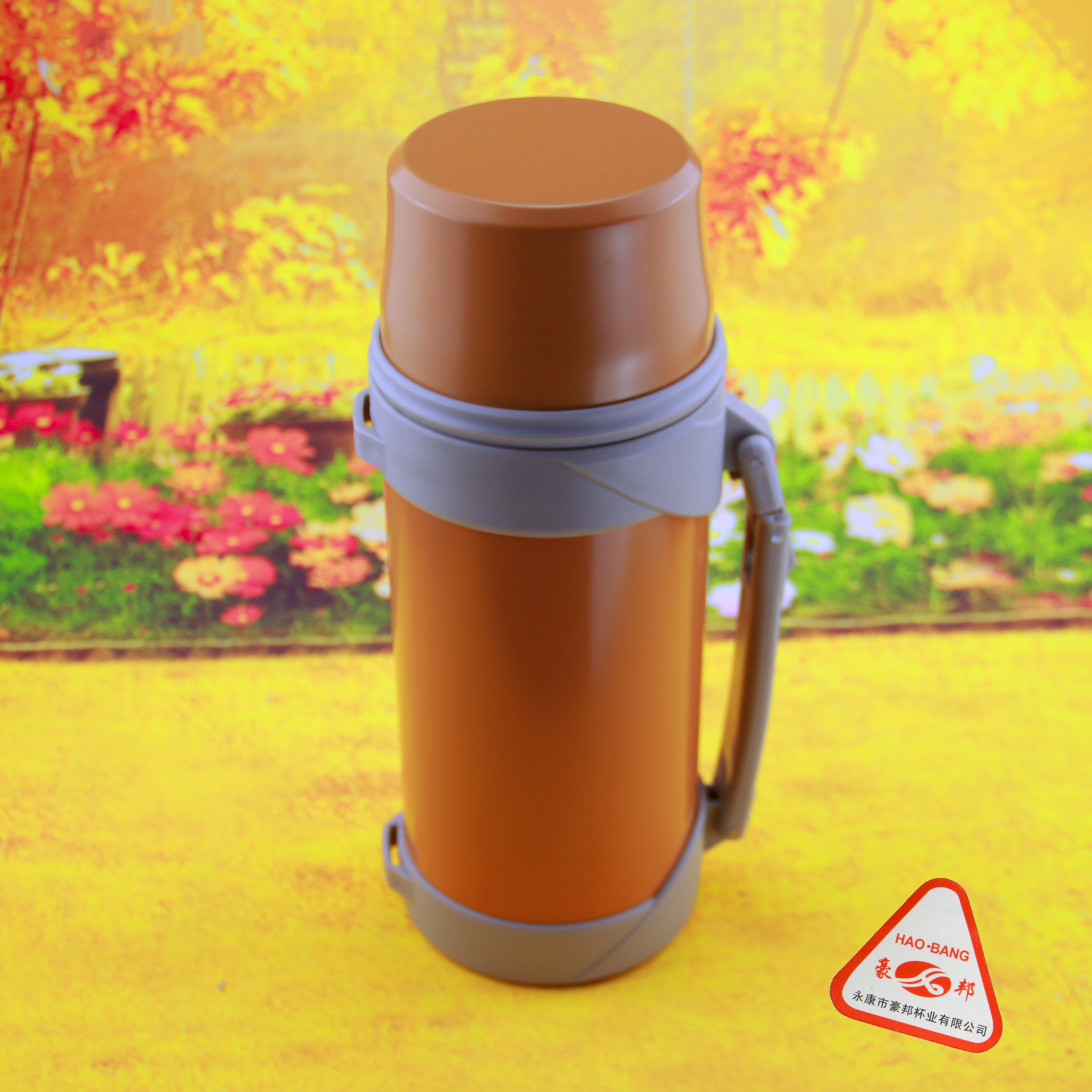Popular coche de viaje camping deportes montañismo portátil olla térmica gran capacidad Sling 1.8L Acero inoxidable botella agua fría