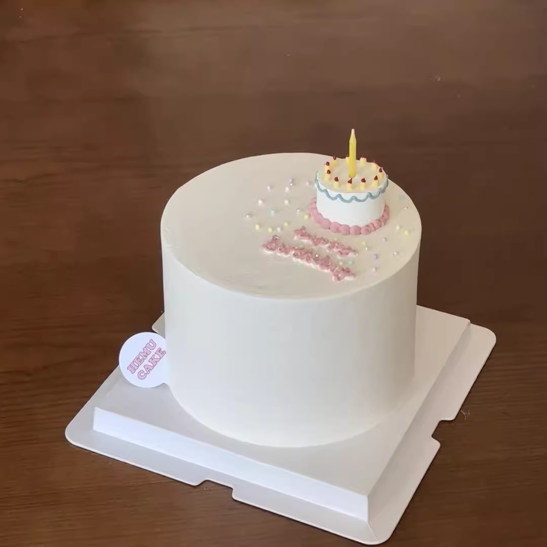 Ins pequeña cerámica fresca suave pequeño pastel decoración decoración chica amiga buena amiga postre de cumpleaños horneado inserción