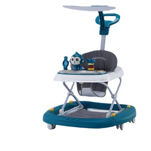 Baby walker anti-O-leg multi-functional baby boy and girl learning to walk car can be pushed variable rocking horse folding walker