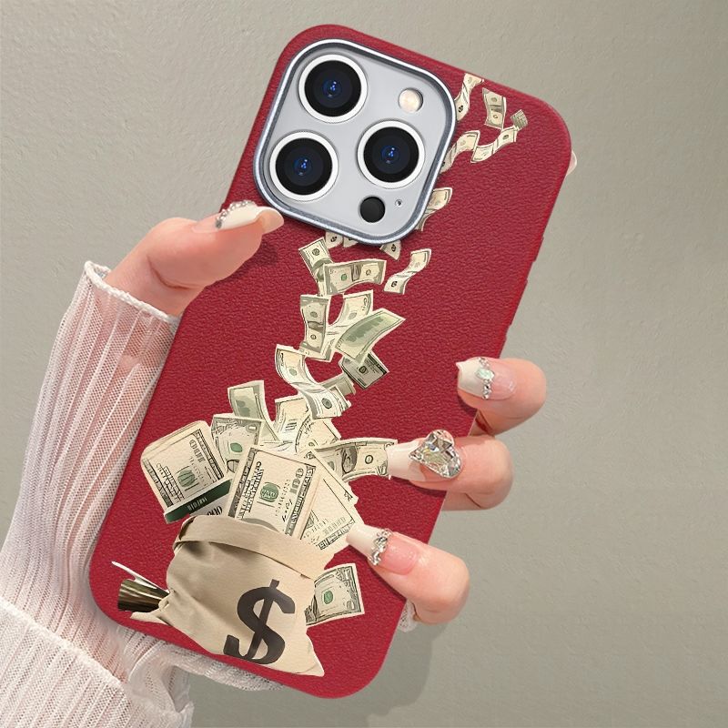 Banknotes into the bag for Apple 16PROMAX mobile phone case iPhone15 Apple 14/13/12/11 new models