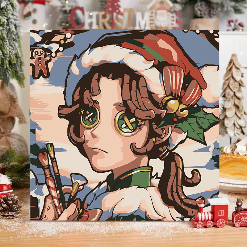 第五人格diyデジタル油絵手作り絵画塗り油絵キャラクター落書き学生掛け絵置物卸売り|undefined