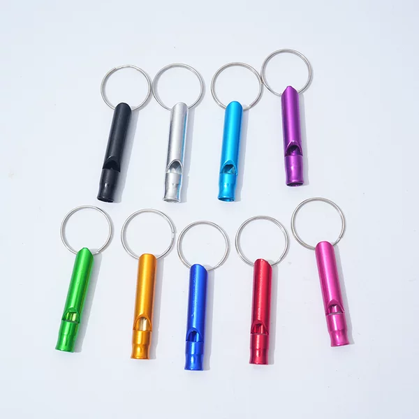 Outdoor Small Aluminum Alloy Life-saving Whistle Fire Survival Whistle Aluminum Alloy First Aid Kit Pet Toy Whistle