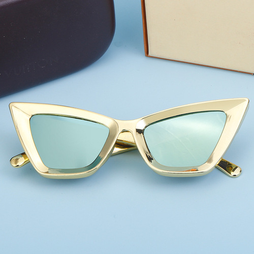 European and American fashionable cat-eye sunglasses for women, trendy personalized small frame sunglasses for men, cross-border glasses wholesale sunglasses