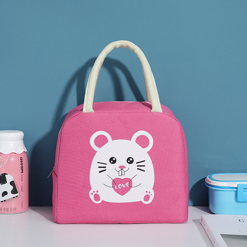 Bolsa de almuerzo de estudiantes bolsa de almacenamiento bolsa de dibujos animados para niños bolsa de aislamiento de oficina con bolsa de almuerzo bolsa de almuerzo