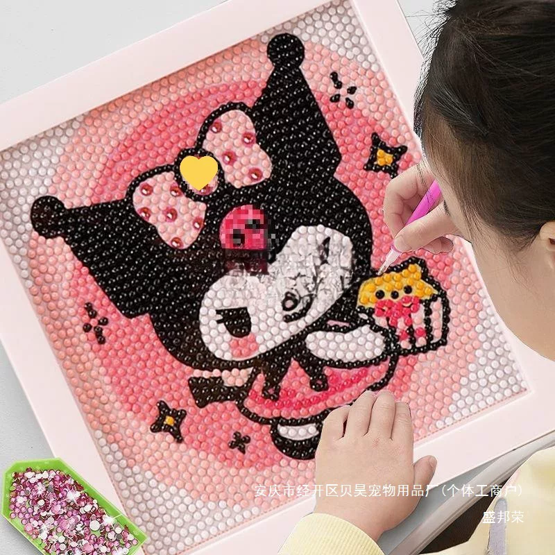 Sanrio, детские наклейки, набор материалов, сумка через плечо, ручная работа, инкрустирована стразами, новая коллекция