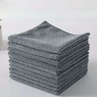 Микрофибровые чистящие ткани, анти lint впитывающие, многоразмерные 30×30–30×70 см, серый/кофейный/светло‑пурпурный