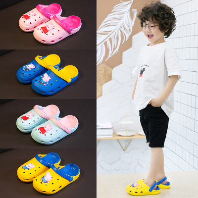 Piggy Paige sandals  children summer Beach shoes Home Furnishing Garden shoes Exorcism Cartoon Boy girl Crocs