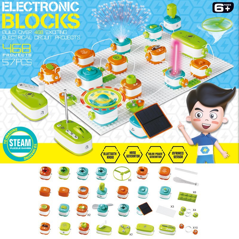 Высококачественная версия строительных блоков квадратных цепей (с китайским и английским языками)