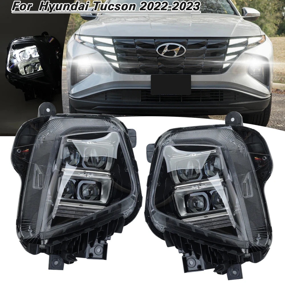 Hyundai For 24-25 Hyundai Tucson Dedicated Daytime Running Lights LED DRL Fog Lamp (Gündüz işıqları) - set-price