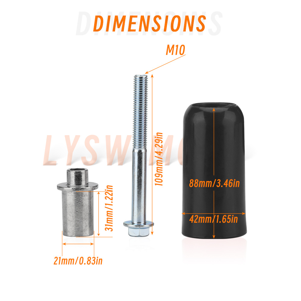 Motocicleta universal modificación anti-caída palo adecuado para Yamaha Suzuki Honda Kawasaki plástico anti-instalación piezas de manga protectora