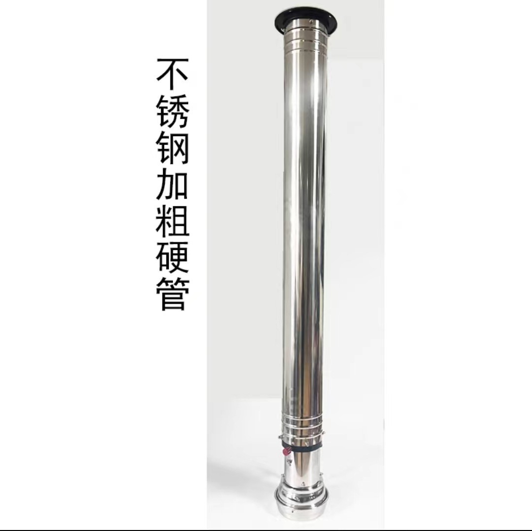 Asado coreano tubo de escape telescópico tubo de escape de acero inoxidable grueso tubo duro equipo de escape de aire de vidrio campana de escape de humo de barbacoa comercial