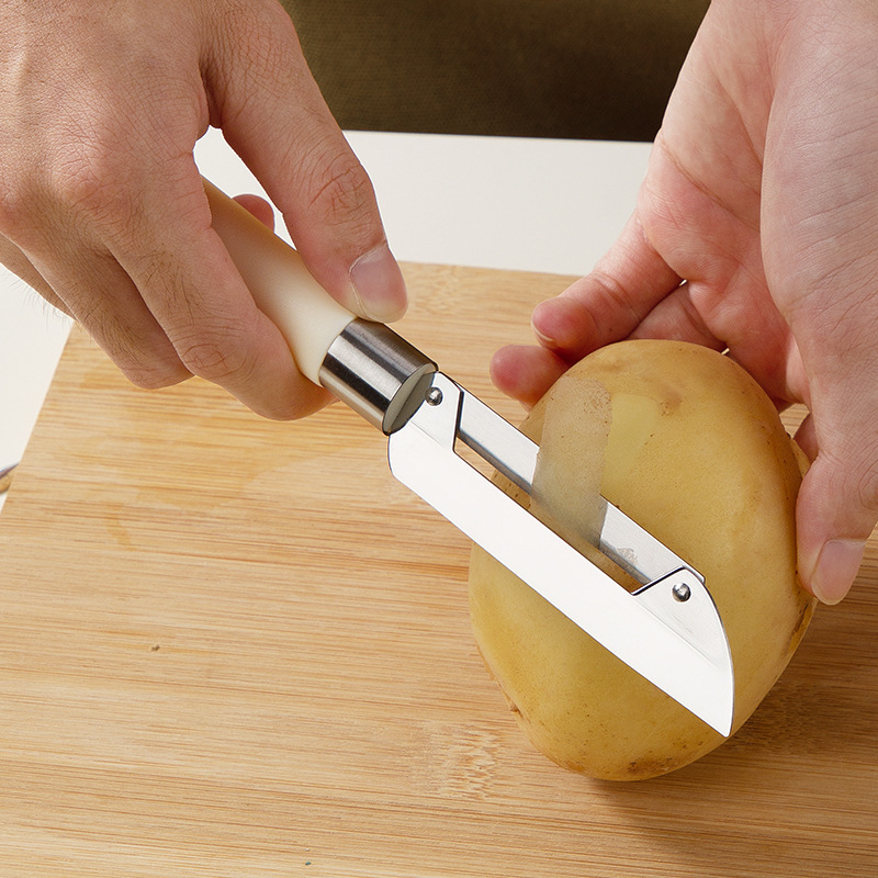 Cuchillo de corte de cocina especial viejo corte de corte de corte de acero inoxidable multifuncional cuchillo de raspado de frutas y verduras corte cuchillo de caña de fruta