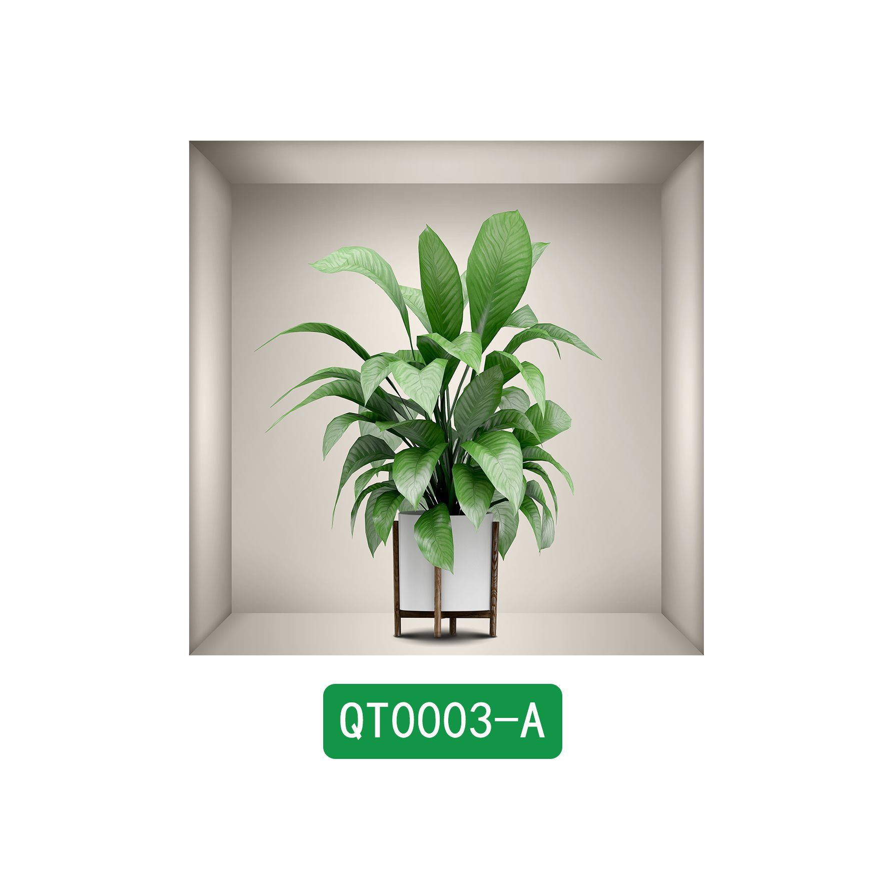 3d väggdekaler grön växt för vardagsrumsdekoration_voghion.com