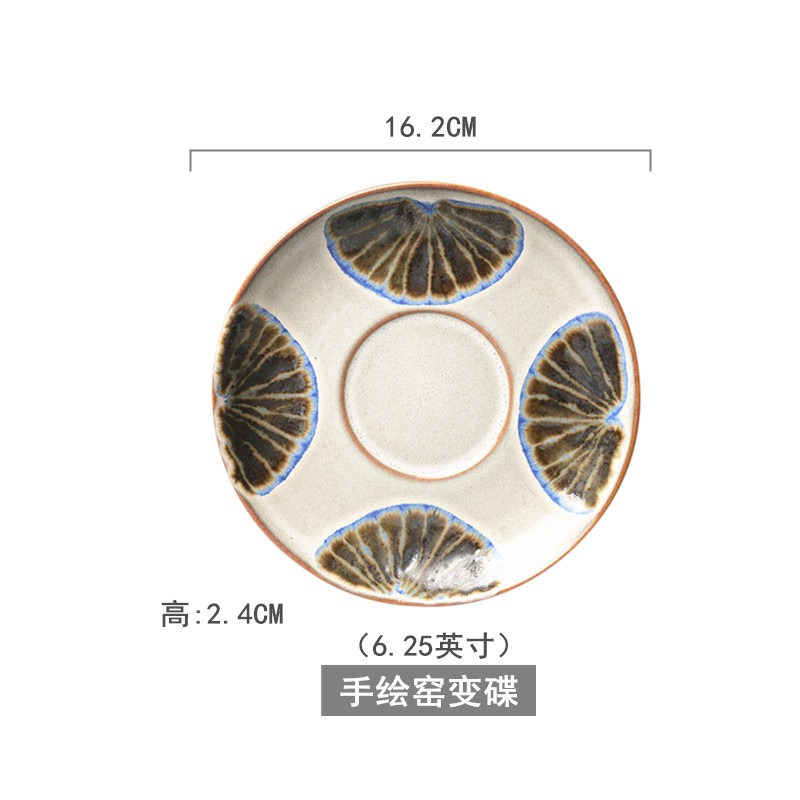 創意的な手描きの釉薬の下で色彩の陶磁器の皿の家庭用の野菜の皿の冷たい野菜の皿の果物のお菓子の皿の6寸は骨の皿のかすの皿を吐きます。|undefined