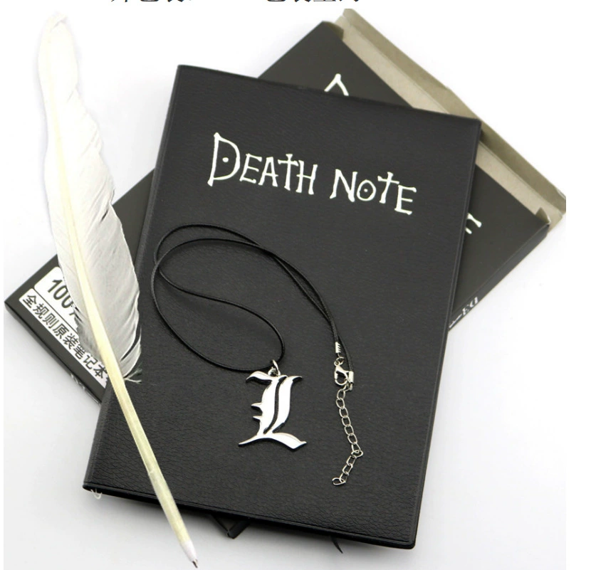 Creative laptop, set, notebook, writing brush, necklace, 3 piece set