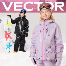 VECTOR����ض�ͯ��ѩ����Ůͯ�����ˮ��ů���廬ѩ���׻�ѩװ��