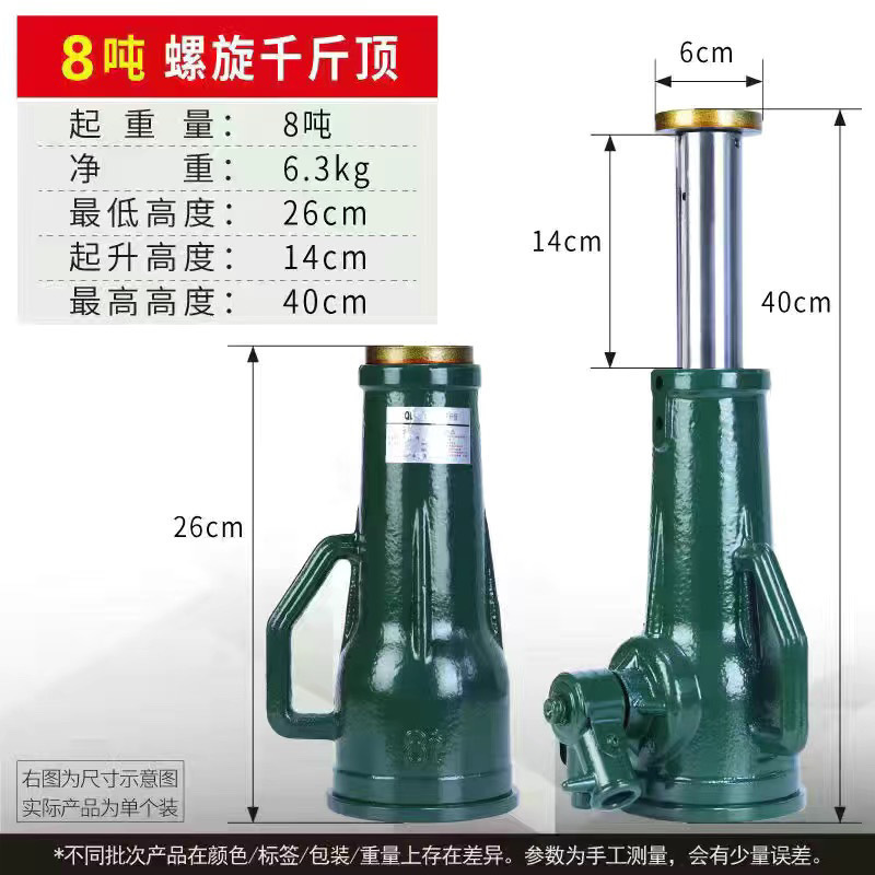 Shanghai Baoshan helicoidal Jack mecánico 50 / 32T tipo engranaje manual arrancador vertical de manga 10T