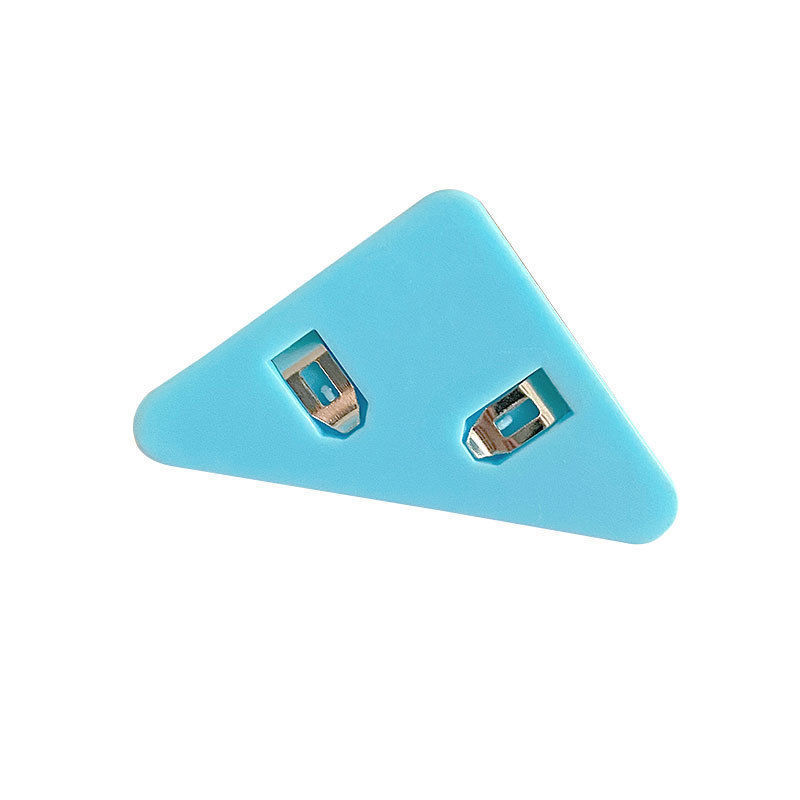 Clipe triangular transparente de papelería de color clipe de esquina de archivo de papel de prueba de almacenamiento clipe de facturas de oficina clipe de sellado creativo nórdico