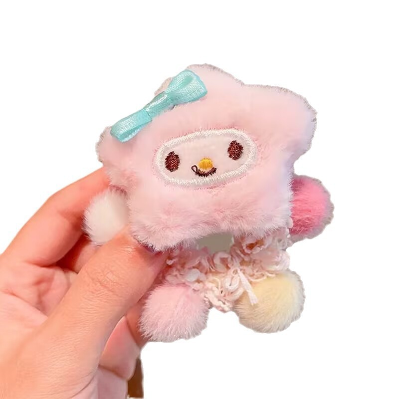 Otoño y invierno adornamientos de cabello de niña lindos dibujos animados muñecas anillo de cabello Star Delu cuerda de cabello dulce Sanliou cinta de pelusa