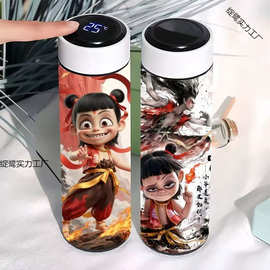 【2025新款】哪吒闹海魔童保温杯学生大容量高颜值不锈钢图片