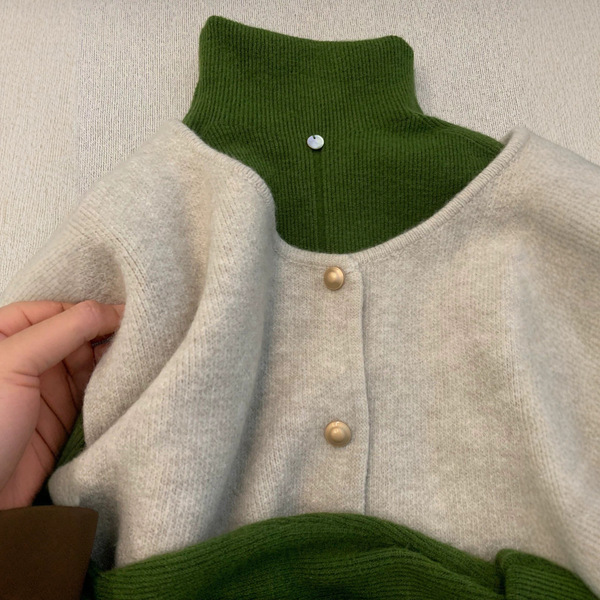 Retro knitted vest