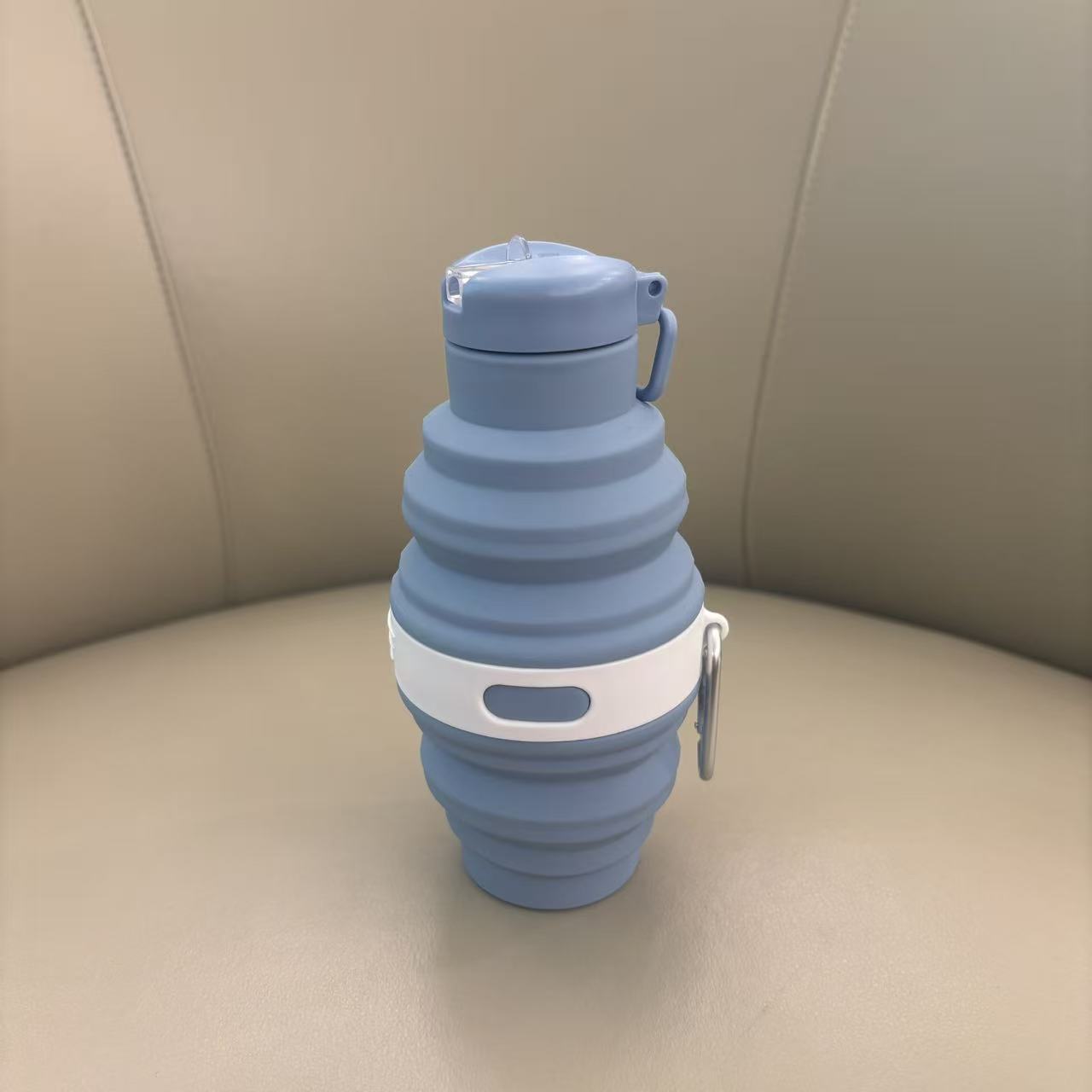 Botella de Agua Plegable Deportiva de Plástico PP Plegable Retráctil para Deportes al Aire Libre