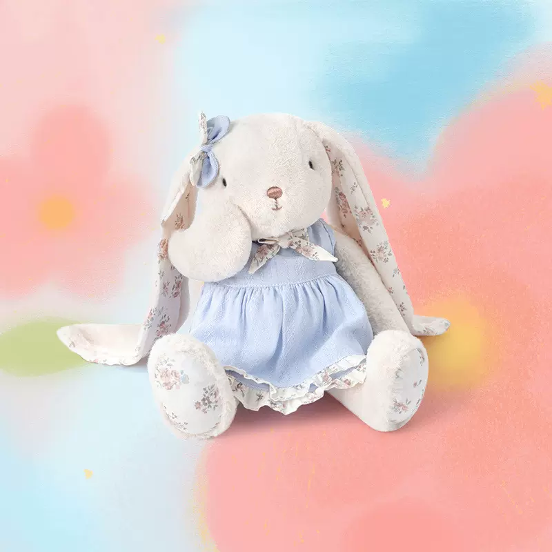 田园兔毛绒包包挂件公仔玩具垂耳兔子玩偶娃娃可爱儿童女生日礼物
