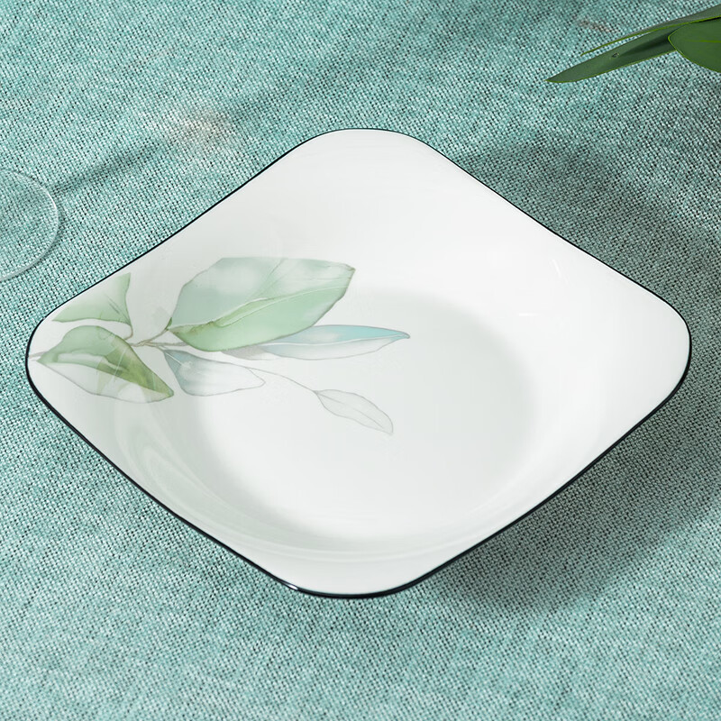 두꺼워진 업그레이드 모델 7inch 사각 접시-1개