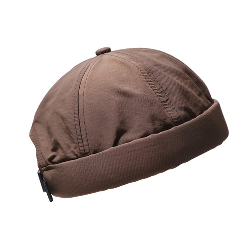 Japanese-style quick-dry outdoor clip-on street melon hat, mountain system waterproof landlord hat, unisex accessories, retro H-style buckle