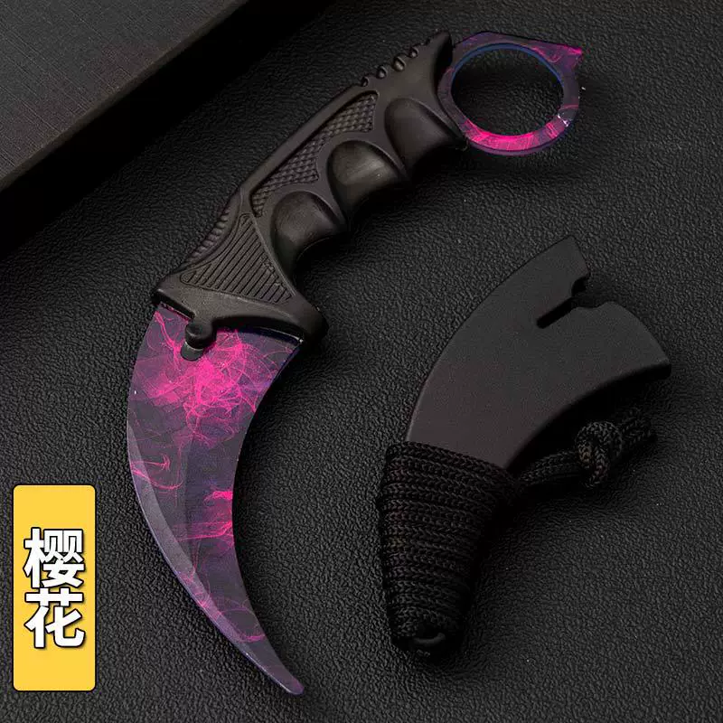 Фабричная оптовая продажа нож-пасть CSGO для тренировки выживания, многофункциональный уличный прямой нож