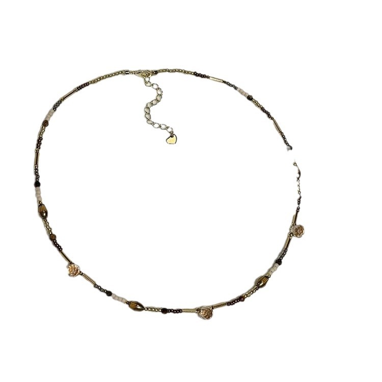 Collar de capas minimalista joya delicada para mujer elegante_voghion.com