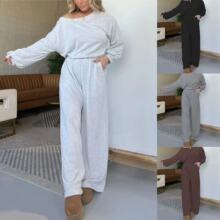 �羳�¿�R�d���QPants Wide Leg Solid Color Casual ¶���B�w