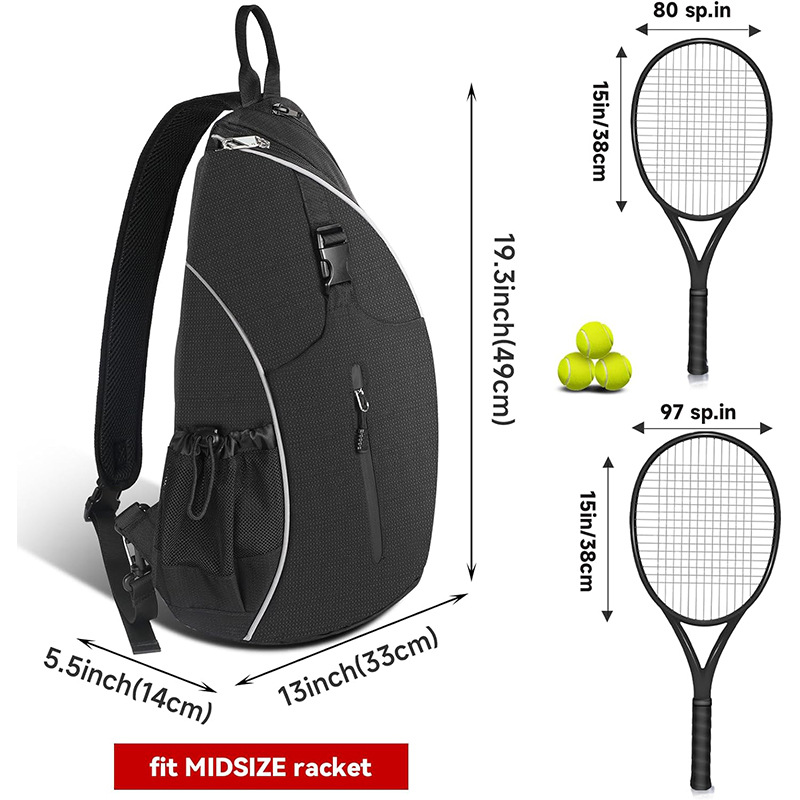 Bolsa cruzada para deportes – impermeable, múltiples compartimentos image 3