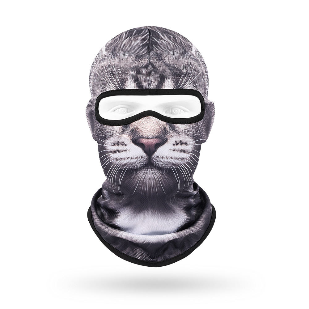 Sudor absorbente máscara transpirable de secado rápido para hombres y mujeres ciclismo al aire libre bicicleta protección solar sombrero lindo mascota sombrero animal bufanda